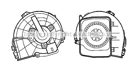 AVA QUALITY COOLING Электродвигатель, вентиляция салона OL8615